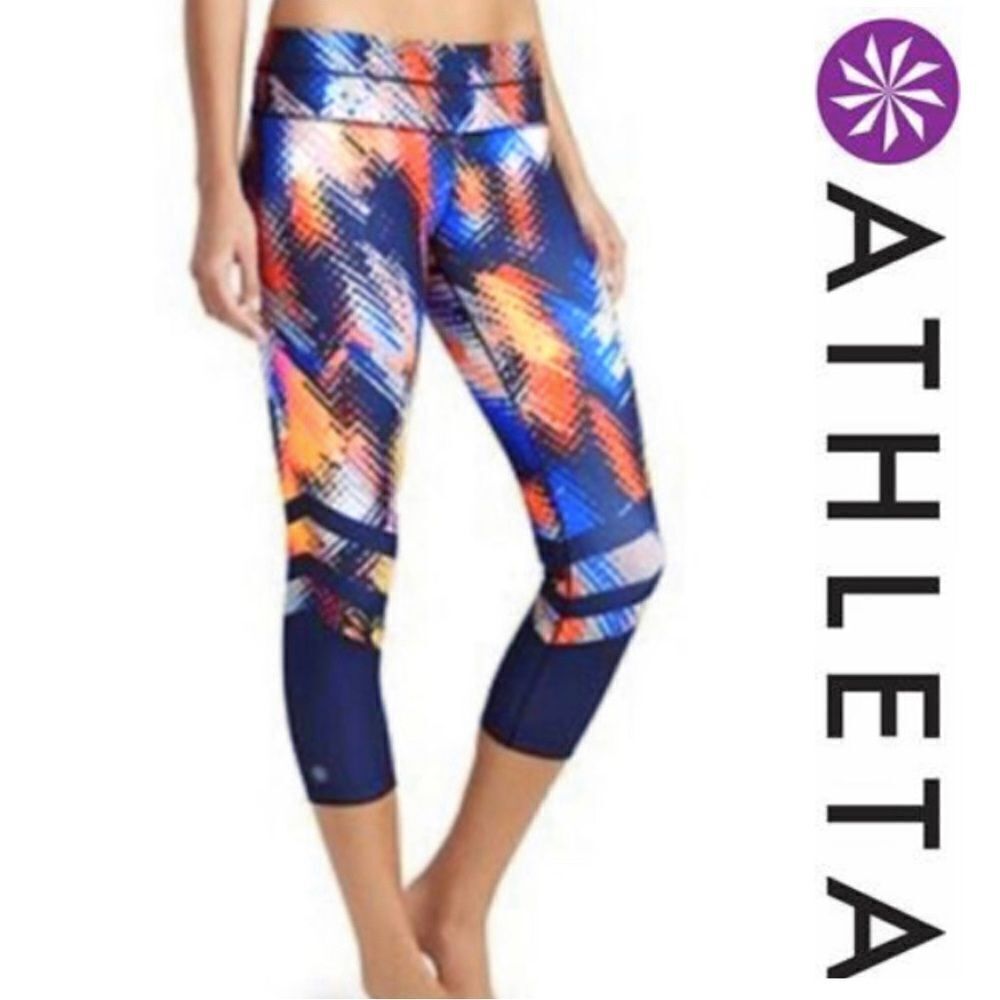 Athleta Lava Sonar Capri Leggings